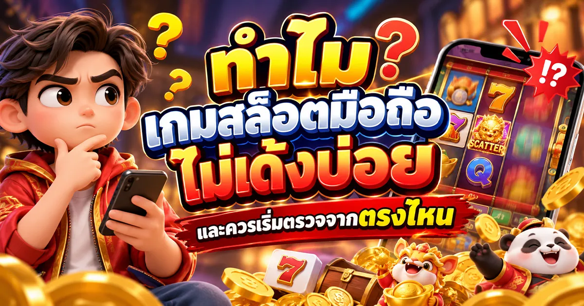 ทำไมเกมสล็อตมือถือไม่เด้งบ่อย และควรเริ่มตรวจจากตรงไหน